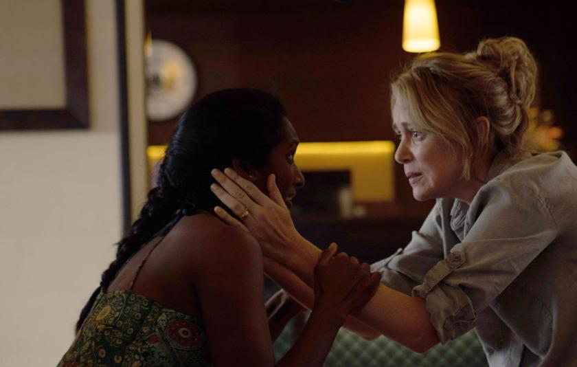 Keeley Hawes and Anneika Rose in Crossfire
