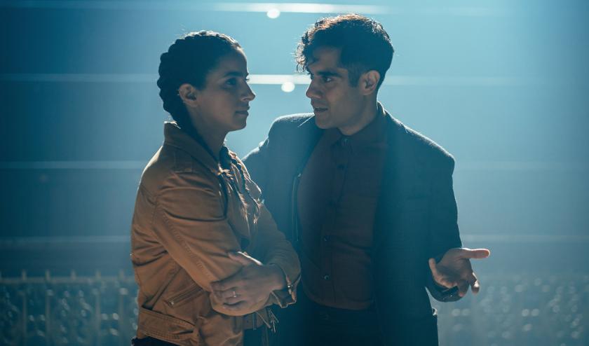 Mandip Gill as Yaz and Sacha Dhawan as the Master in "The Power of the Doctor"