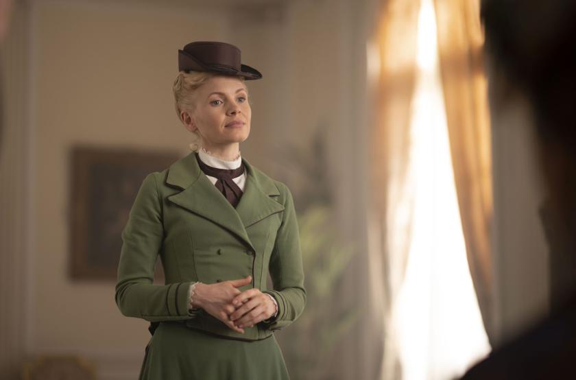 Kate Phillips as Eliza Scarlet in Miss Scarlet and the Duke Season 2