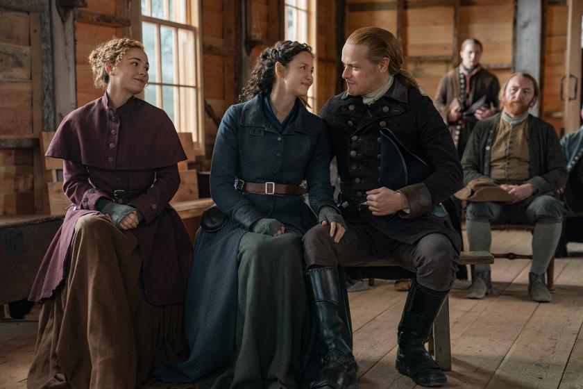 Outlander Season 6 Episode 3 Catriona Balfe Sam Heugan Sophie Skelton (Photo: Starz)