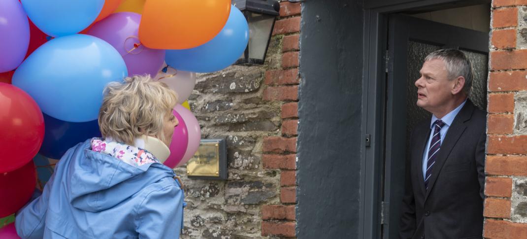 Martin Clunes and Selina Cadell in "Doc Martin" Season 10