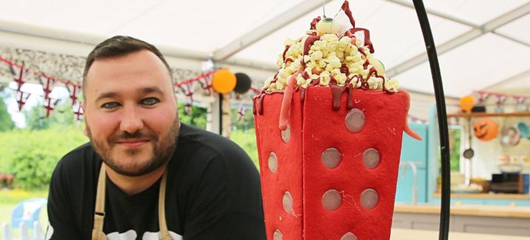 Picture Shows: Janusz's Halloween Horror Movie Popcorn Showstopper from The Great British Baking Show Collection 10's Halloween Week