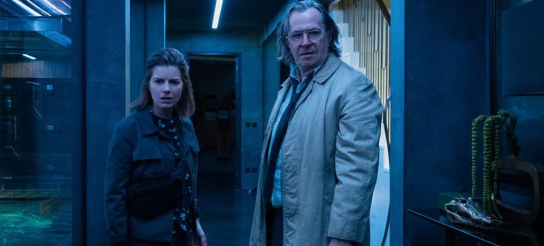 Picture shows: Gary Oldman and Aimee-Ffion Edwards in "Slow Horses"