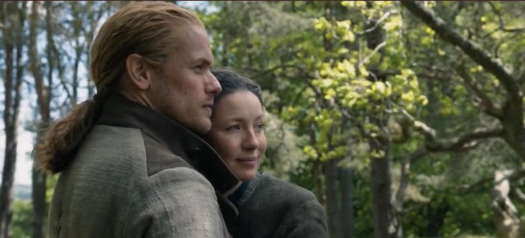 Outlander Season 7 Teaser Screenshot Sam Heughan Catriona Balfe