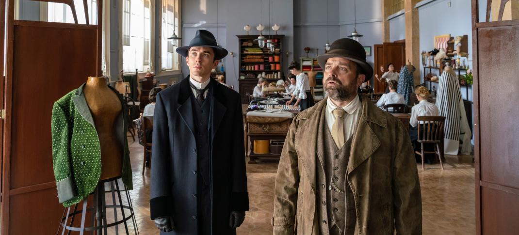 Picture shows: Matthew Beard as Dr. Max Liebermann and Juergen Maurer as Oskar Rheinhardt in 'Vienna Blood' Season 3