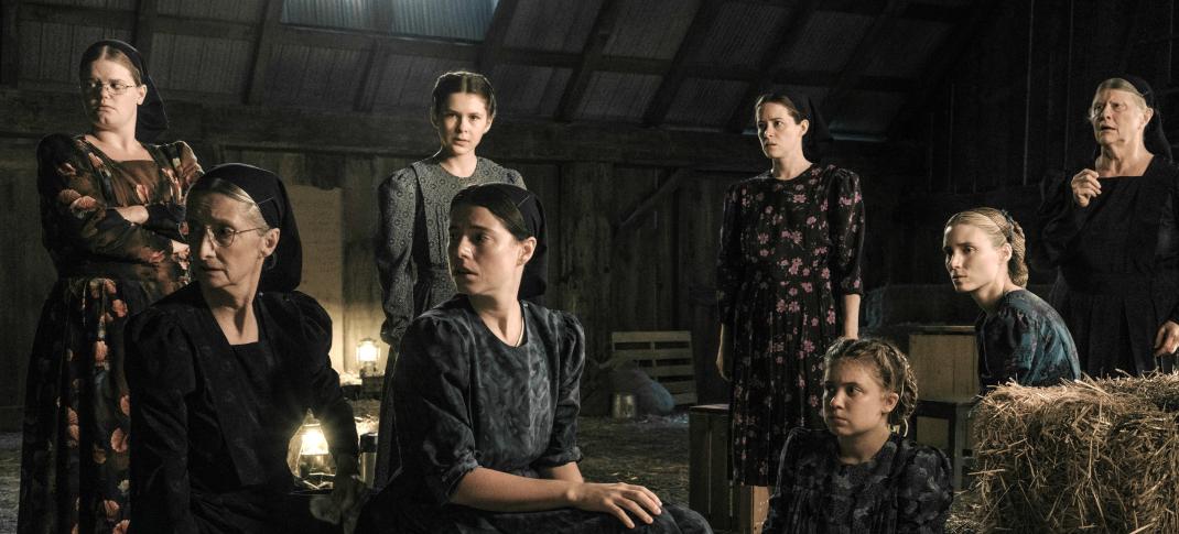 Michelle McLeod stars as Mejal, Sheila McCarthy as Greta, Liv McNeil as Neitje, Jessie Buckley as Mariche, Claire Foy as Salome, Kate Hallett as Autje, Rooney Mara as Ona and Judith Ivey as Agata in WOMEN TALKING