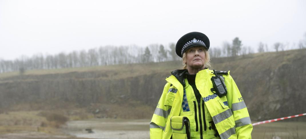 Sarah Lancashire as Catherine Cawood lost in the fog in 'Happy Valley' Season 3