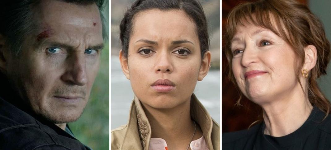 Liam Neeson, Georgina Campbell, Lesley Manville are all in the movie 'Cold Storage'