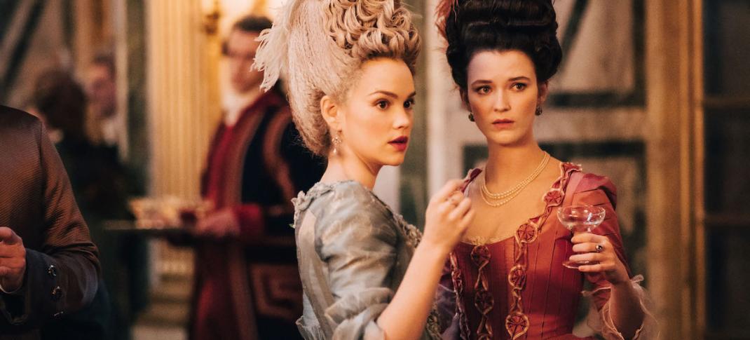 Liah O'Prey and Emilia Schule in "Marie Antoinette"