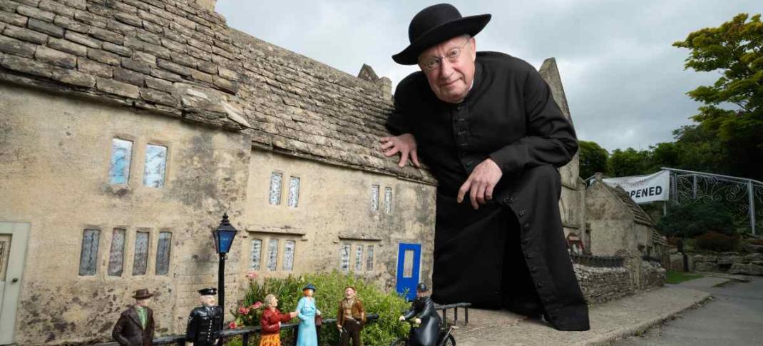 Mark Williams as "Father Brown"