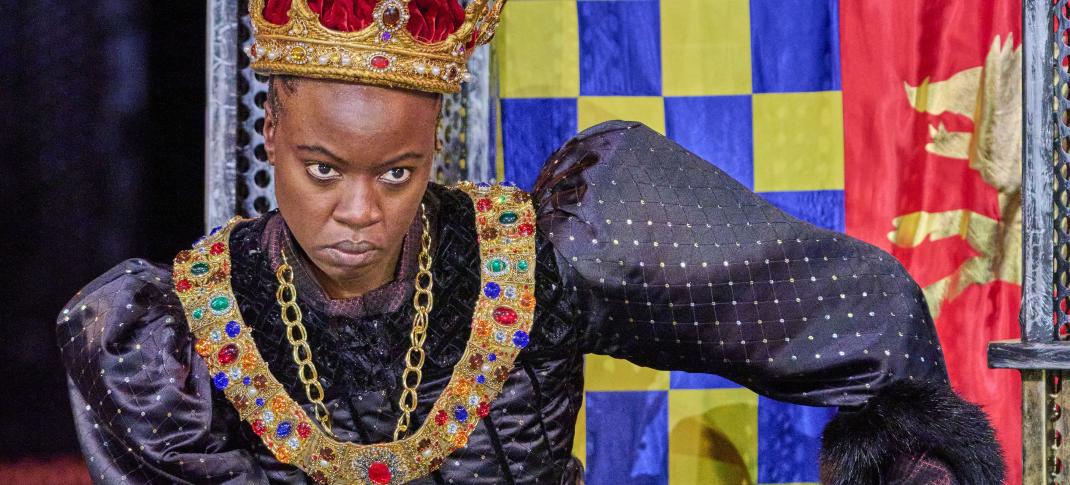 Danai Gurira takes the throne as Richard III in Shakespeare's classic history play