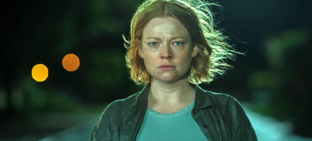 Sarah Snook as Sarah is in a horror film in Run Rabbit Run