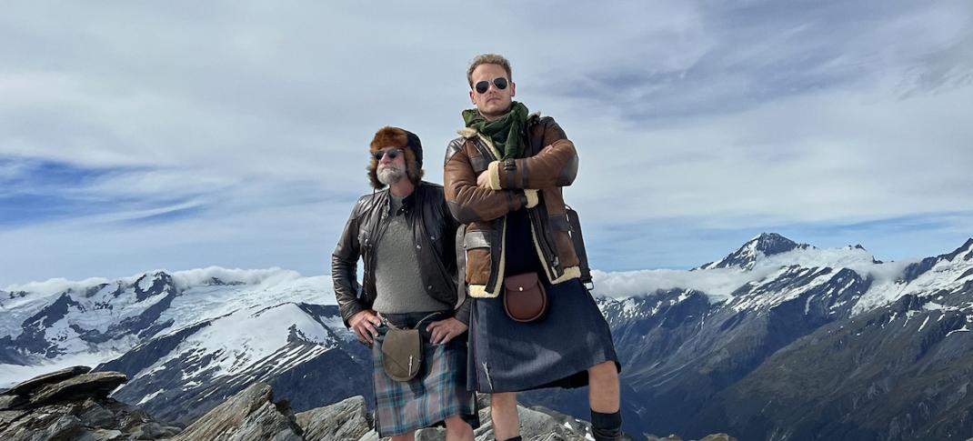 Graham McTavish and Sam Heughan  in 'Men in Kilts' Season 2 