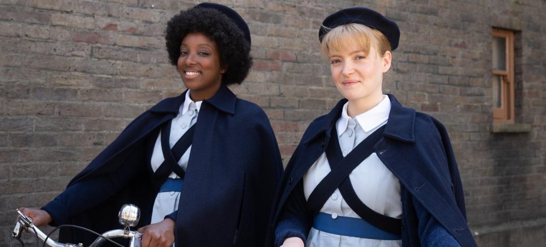 Renee Bailey and Natalie Quarry in "Call the Midwife" Season 13