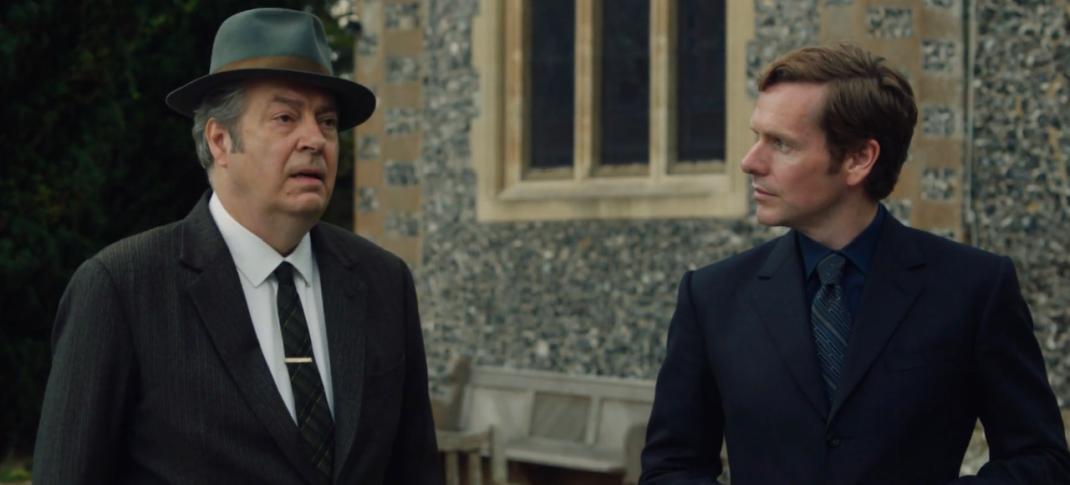 Picture show: Roger Allam as Fred Thursday and Shaun Evans as Endeavour.