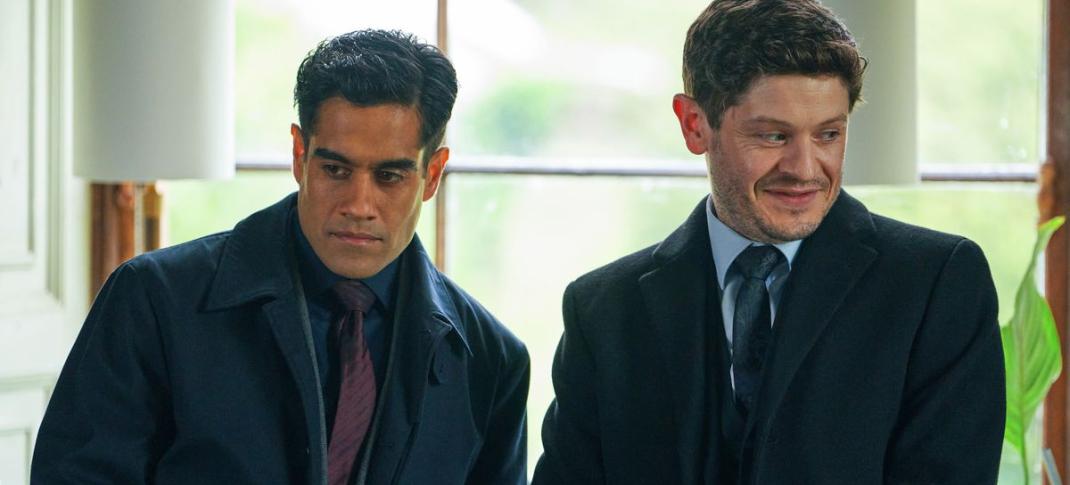 Sacha Dhawan and Iwan Rheon in BBC's WOLF