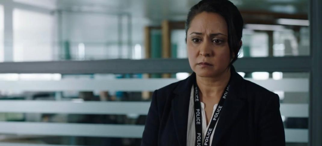 Parminder Nagra as DI Ray is sad that her boyfriend sucks in 'DI Ray' Season 1