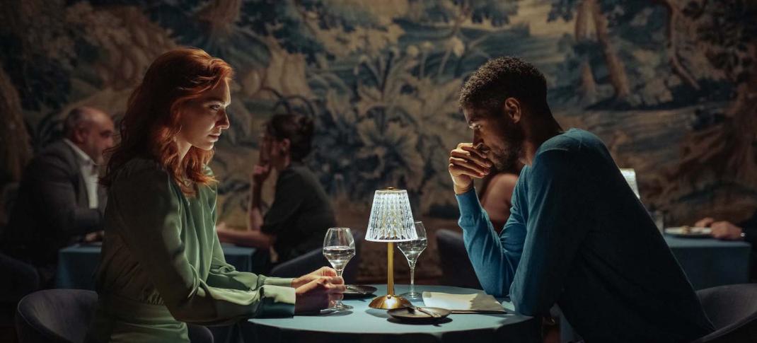 Eleanor Tomlinson Alfred Enoch in "The Couple Next Door"
