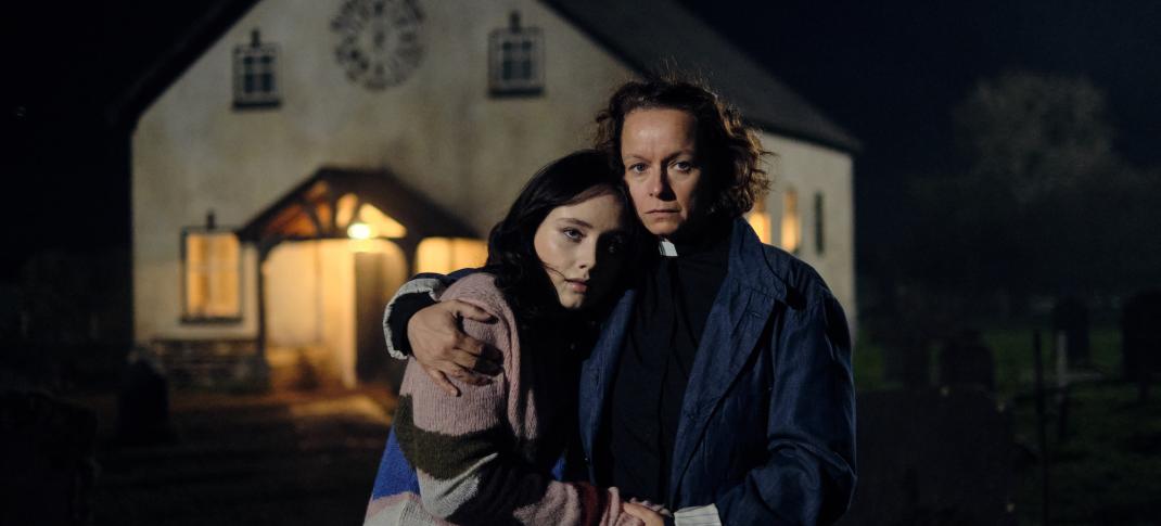 Samantha Morton and Ruby Stokes in "The Burning Girls"