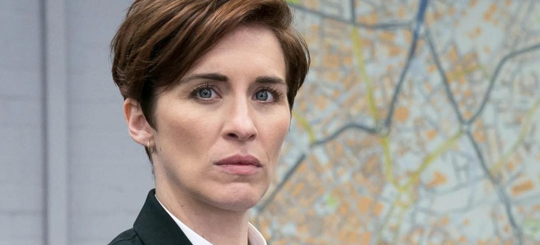 Vicky McClure as DI Kate Fleming stands in front of a map in Line of Duty Season 6