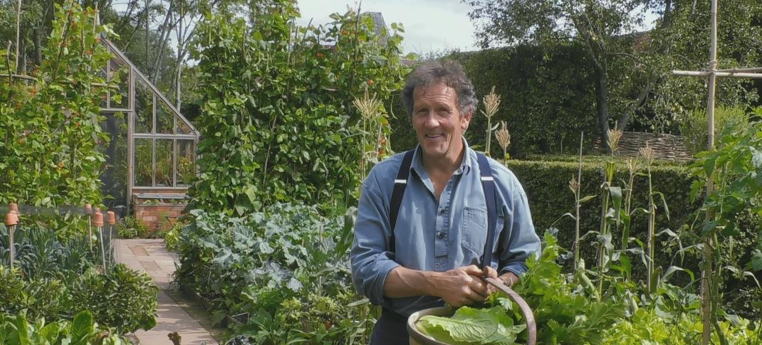 Monty Don holds a basket in 'Gardeners’ World' Season 10