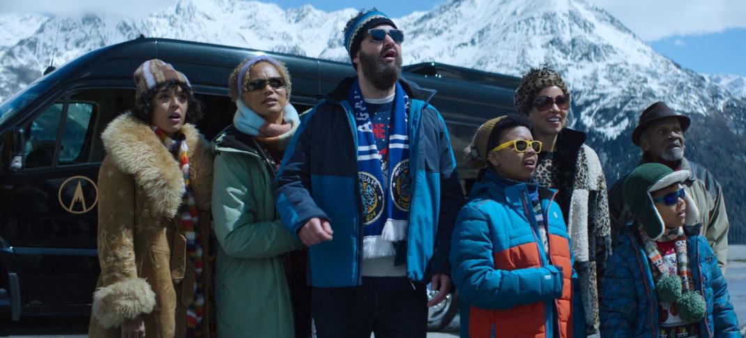 The Taylor Family on the slopes in Your Christmas or Mine 2