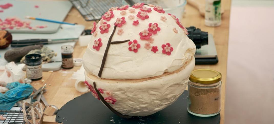 Tasha's Plum and Ginger Meringue Bombe Showstopper from 'The Great British Baking Show' Season 14's Desserts Week 