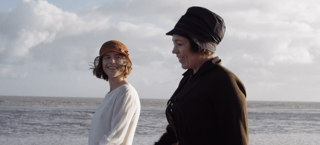 Olivia Colman and Jessie Buckley in "Wicked Little Letters"