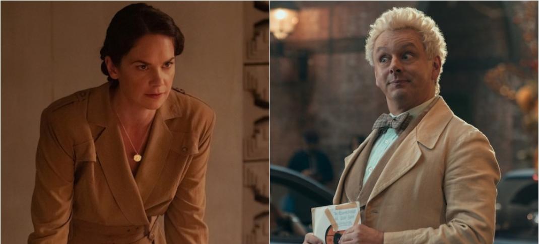 Ruth Wilson in "His Dark Materials" / Michael Sheen in "Good Omens"