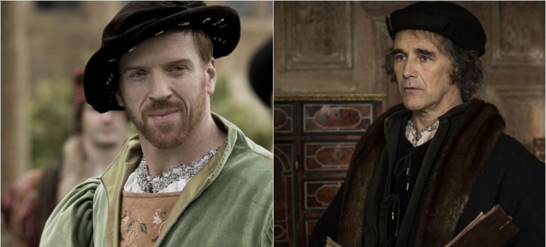 Mark Rylance and Damian Lewis in "Wolf Hall"