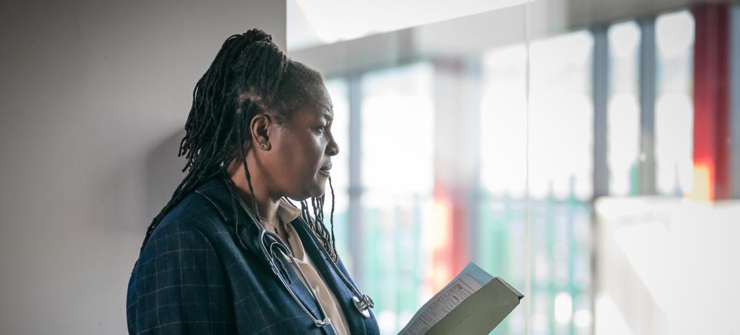 Sharon D. Clarke as the ghost of Grace in Doctor Who Season 12