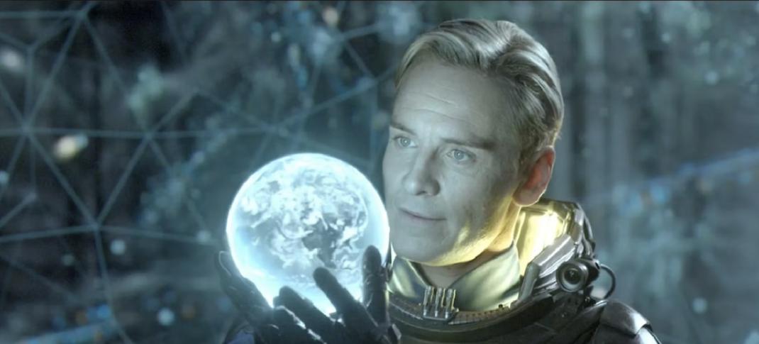 Picture shows: Michael Fassbender as the android David.