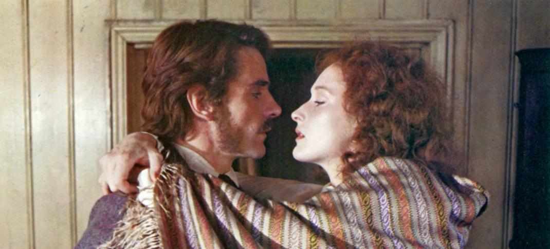 Picture shows: Charles Smithson (Jeremy Irons) and Meryl Streep (Sarah Woodruff) embrace