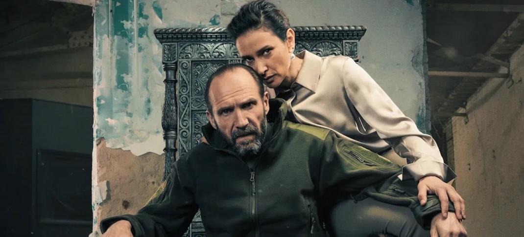 Ralph Fiennes and Indira Varma in "Macbeth"