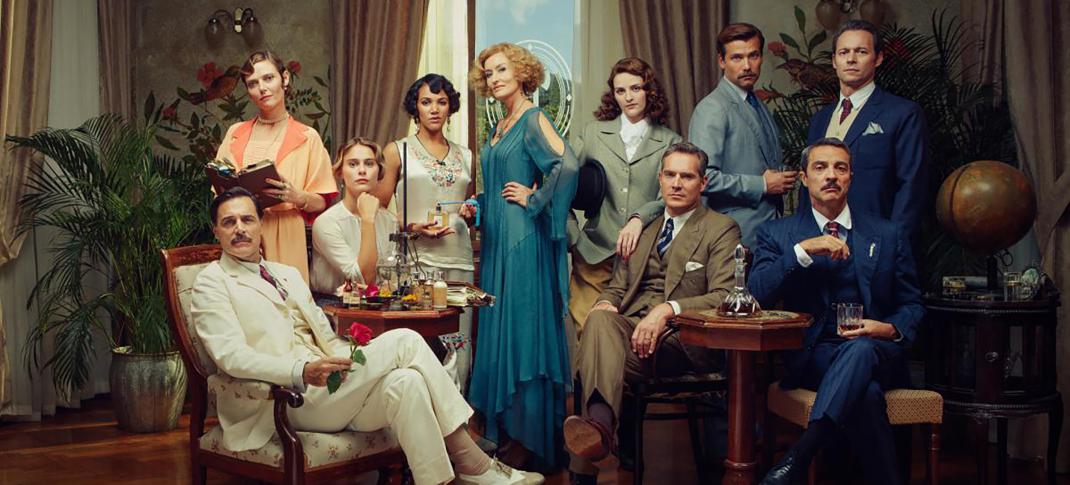 The main cast of 'Hotel Portofino' Season 3 seated in the drawing room