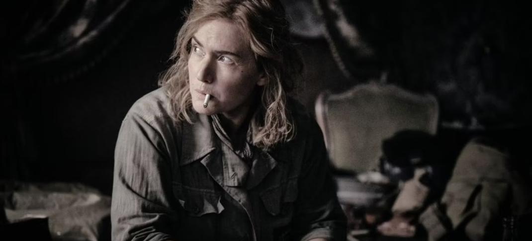 Kate Winslet as photojournalist Lee Miller in a war zone in 'Lee'