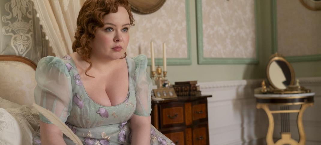 Nicola Coughlan in "Bridgerton" Season 3