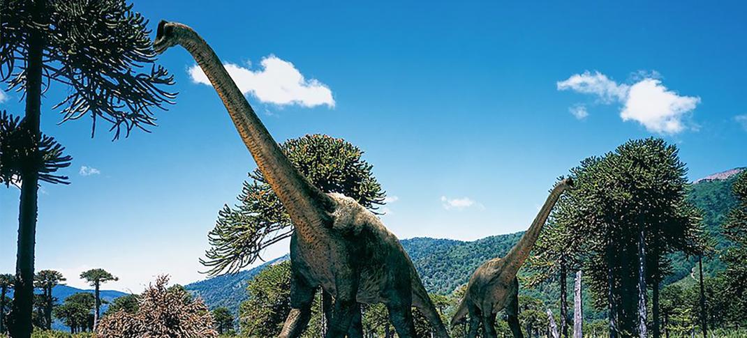 Brachiosaurus roaming the Earth in 1999's 'Walking With Dinosaurs'