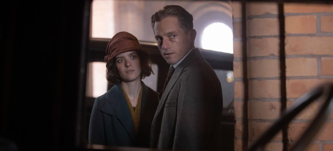 Volker Bruch as Inspector Gereon Rath and Liv Lisa Fries as Charlotte Ritter in 'Babylon Berlin' Season 4