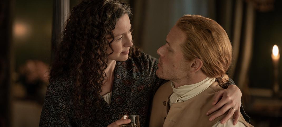 Sam Heughan Catriona Balfe in "Outlander Season 7, Part 2