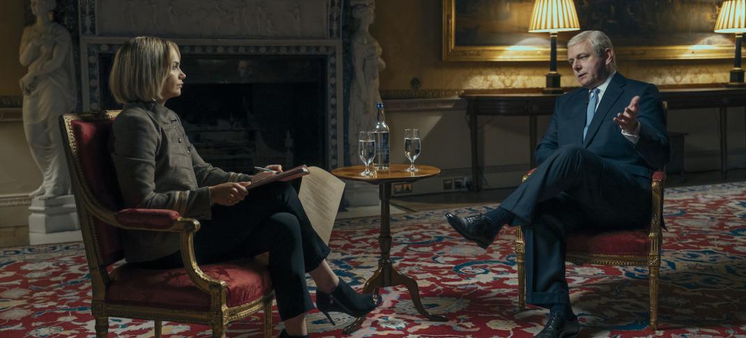 Michael Sheen and Ruth Wilson in "A Very Royal Scandal"