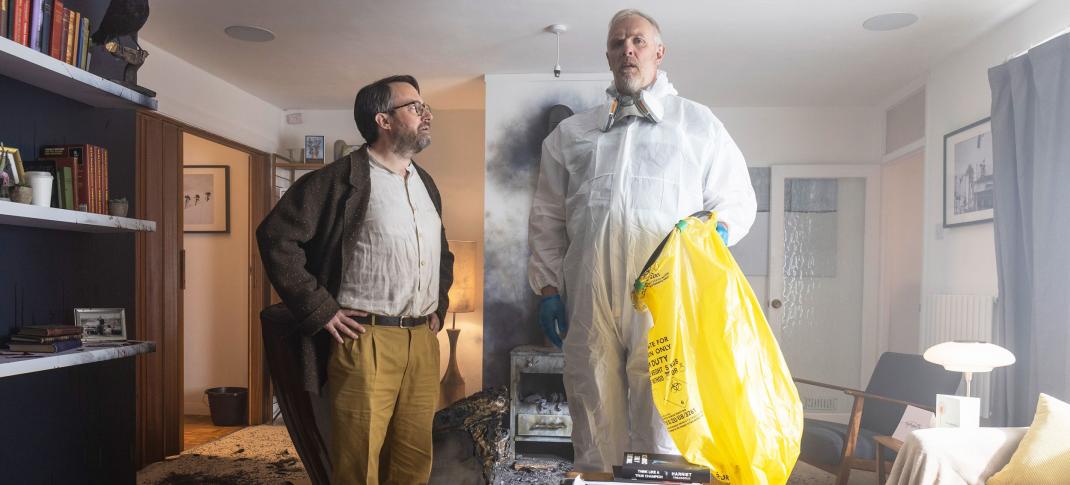 David Mitchell and Greg Davies in 'The Cleaner' Season 1