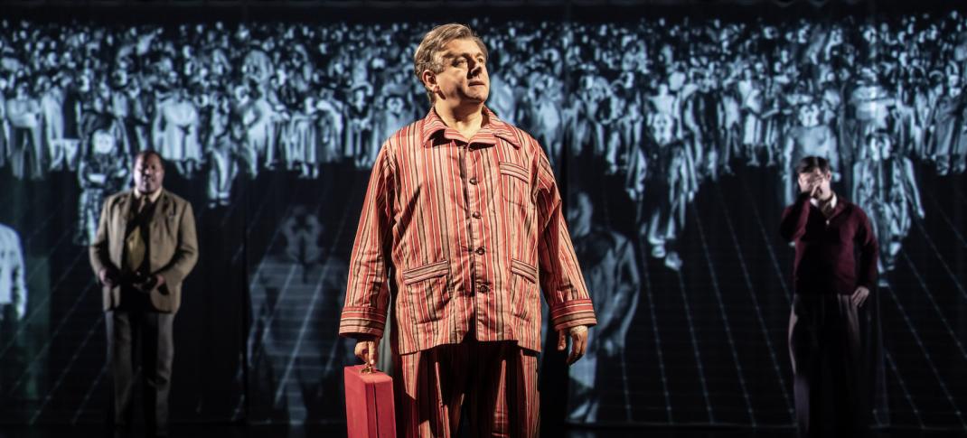 Michael Sheen as Nye Bevan in Nye at the National Theatre