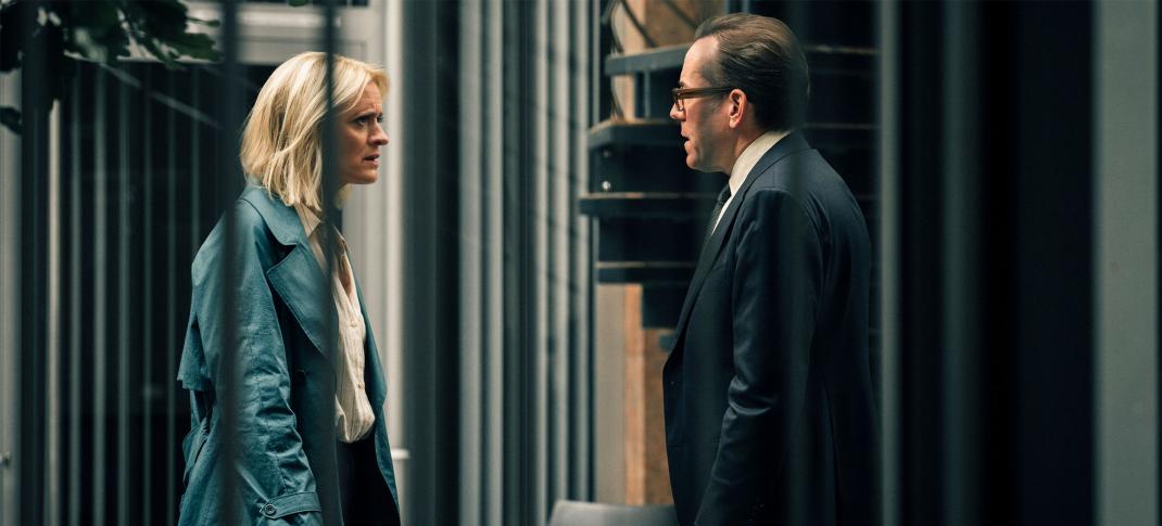 Anne-Marie Duff as Dr. Susannah Newman and Ben Miller as DSup Richard Groves in 'Suspect' Season 2