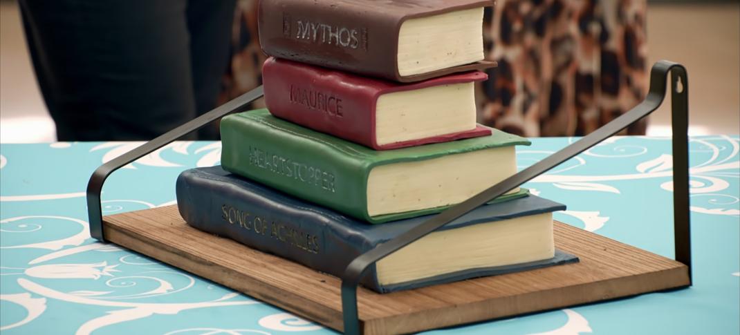 Mike's 'My Favourite Cake & Books' Showstopper from 'The Great British Baking Show' Season 15's Cake Week