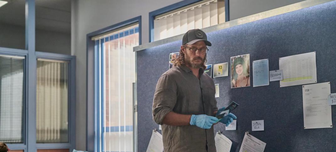 Travis Fimmel as DC Cormack in 'Black Snow' Season 2