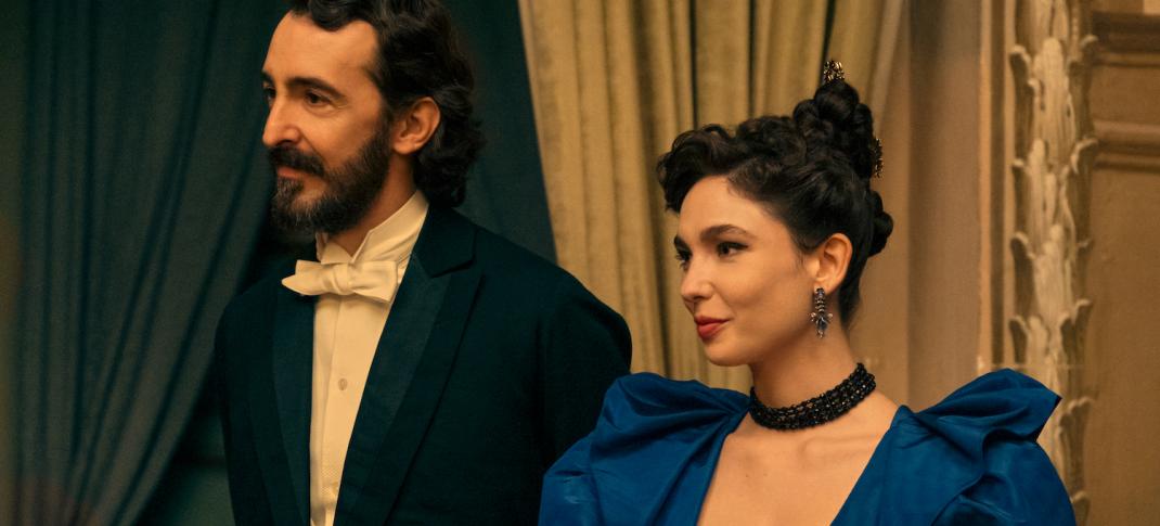 Matilda De Angelis and Pier Luigi Pasino in "The Law According to Lidia Poet" Season 2
