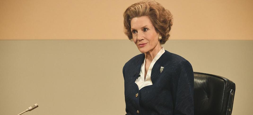 Harriet Walter as Margaret Thatcher in 'Brian and Maggie'