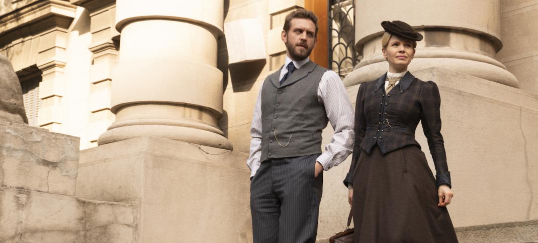 Kate Phillips and Tom Durant Pritchard in "Miss Scarlet" Season 5