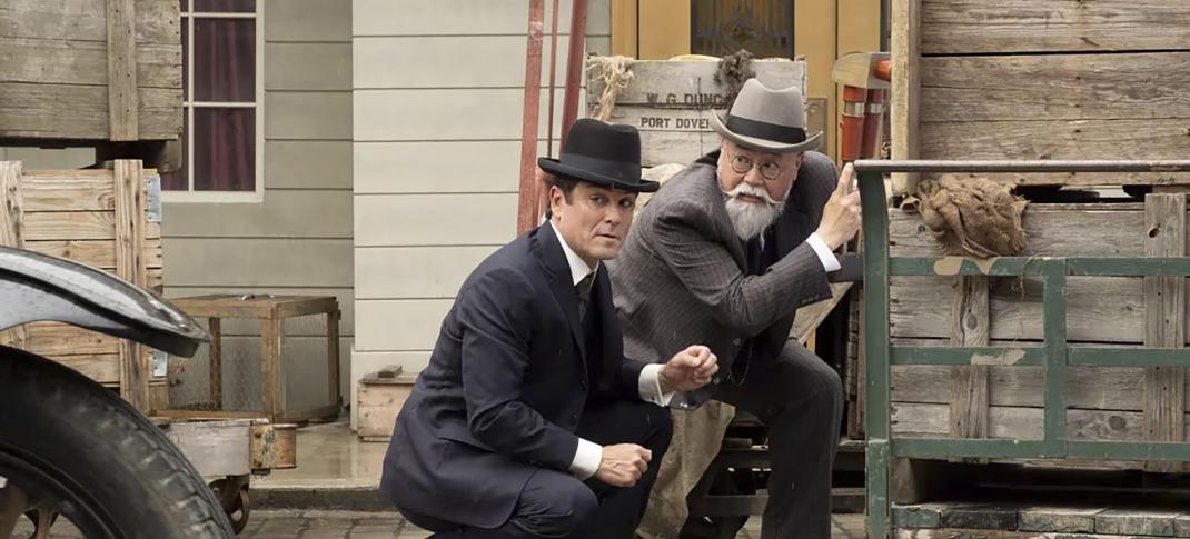 Yannick Bisson as William Murdoch, Paul Sun-Hyung Lee as Inspector Albert Choi in 'Murdoch Mysteries' Season 18